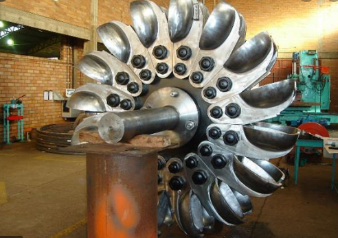 roda pelton alterima geradores aço forjado