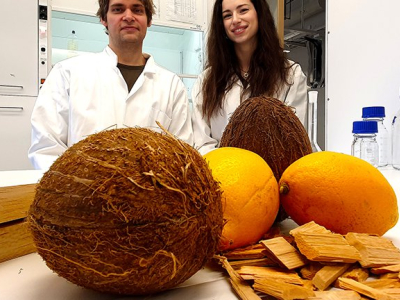 Bateria termal de coco, limão e madeira economiza energia do ar condicionado